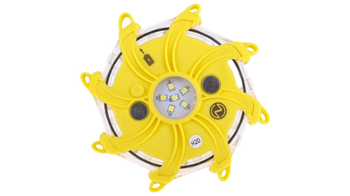 Nightsearcher Yellow Multiple Effect Beacon, Magnetic Mount, LED Bulb, IP65