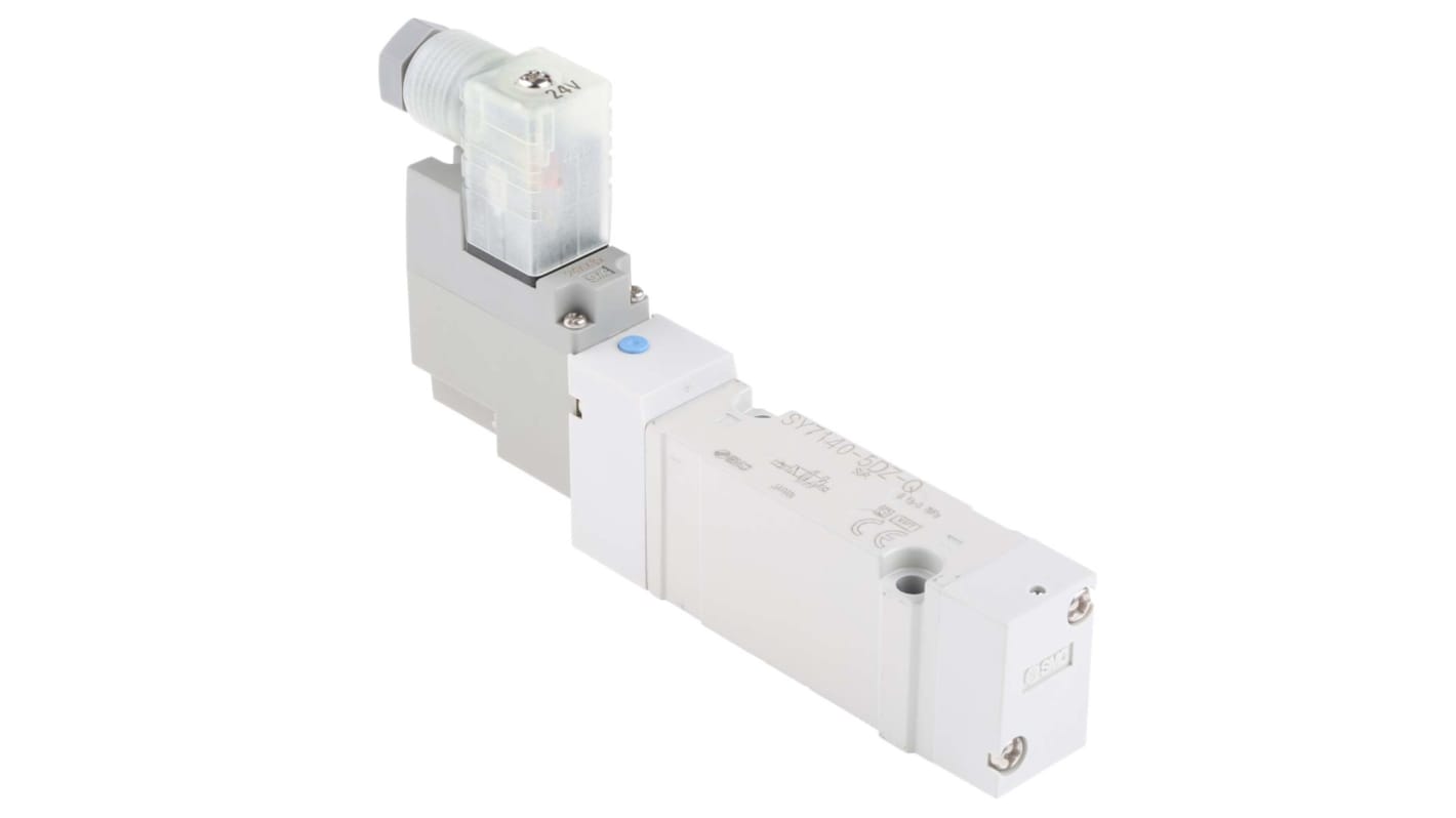 Elettrovalvole per pneumatica SMC, funzione 5/2, azionamento Solenoide/Solenoide, 24V cc