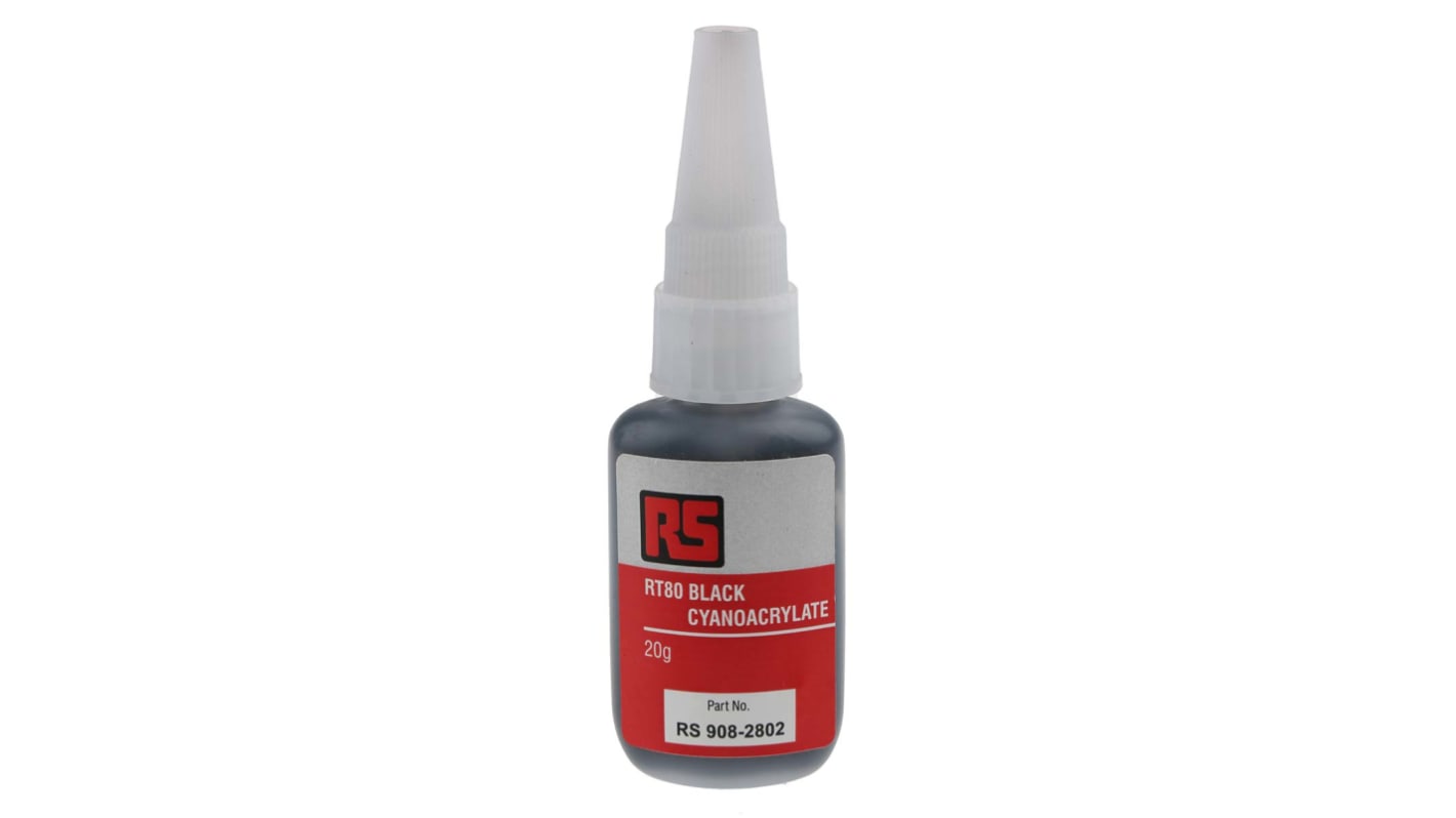 Super Glue RS PRO Liquide Noir, Bouteille, 20 g