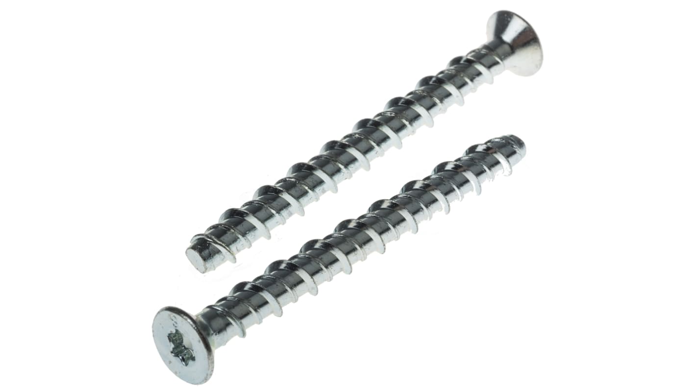 RS PRO Carbon Steel Anchor Bolt M6 x 75mm, 6mm Fixing Hole