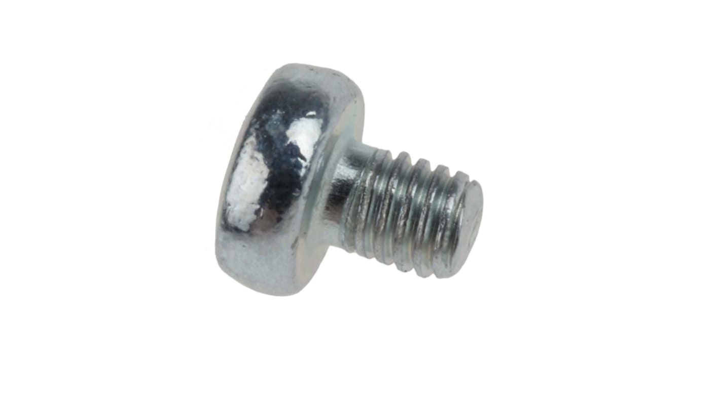 RS PRO Pozidriv Pan Steel Machine Screws DIN 7985, M3x4mm