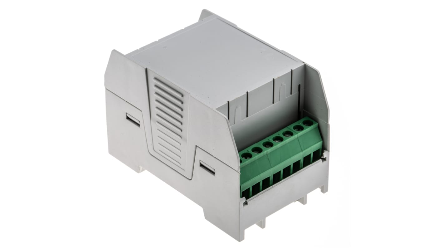 Phoenix Contact Vented Enclosure Type EH 45 FLAT DEV-KIT KMGY Series , 75.4 x 45 x 53.5mm, ABS DIN Rail Enclosure Kit