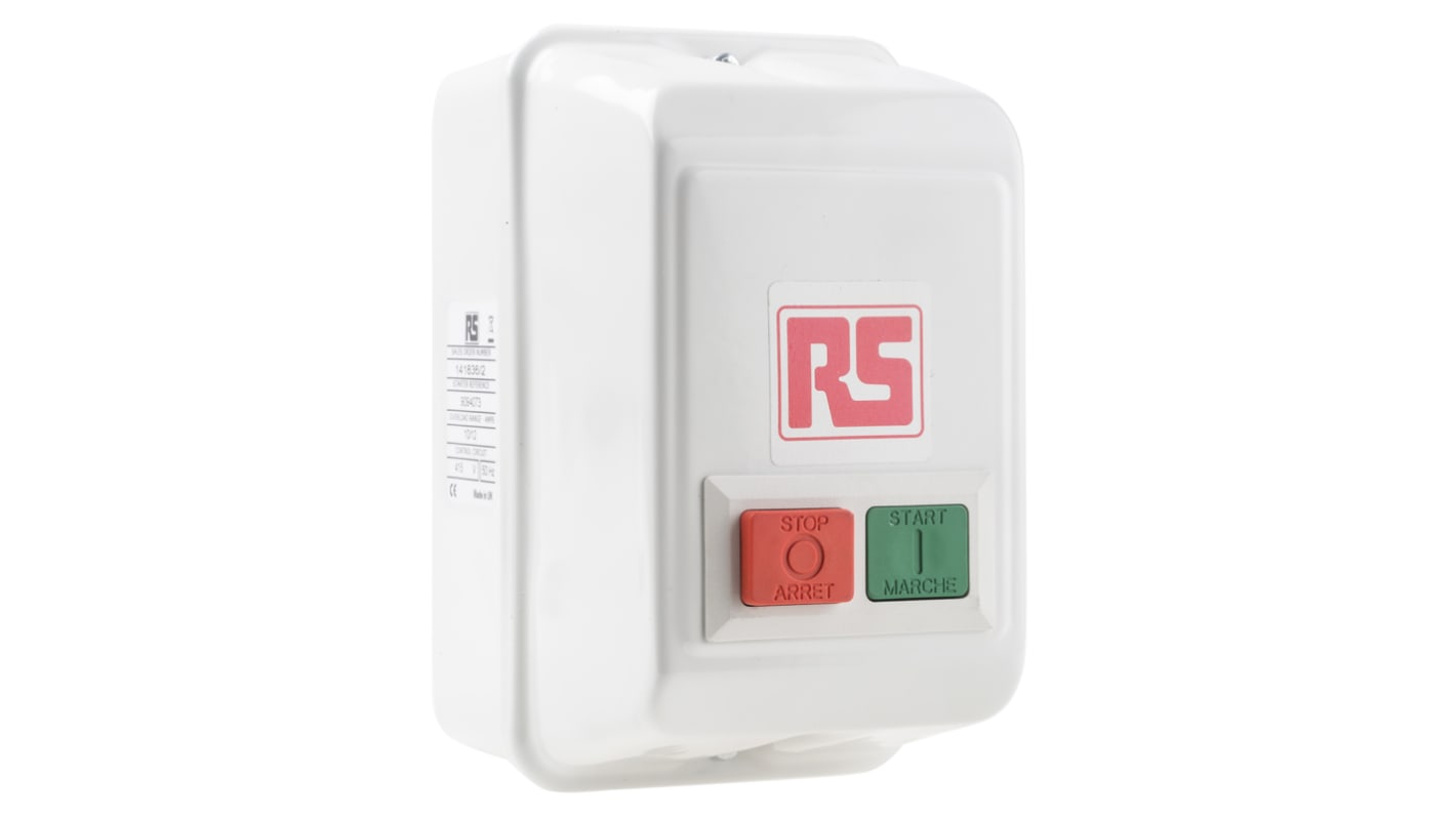 RS PRO DOL Starter, DOL, 5.5 kW, 415 V ac, 3 Phase, IP55