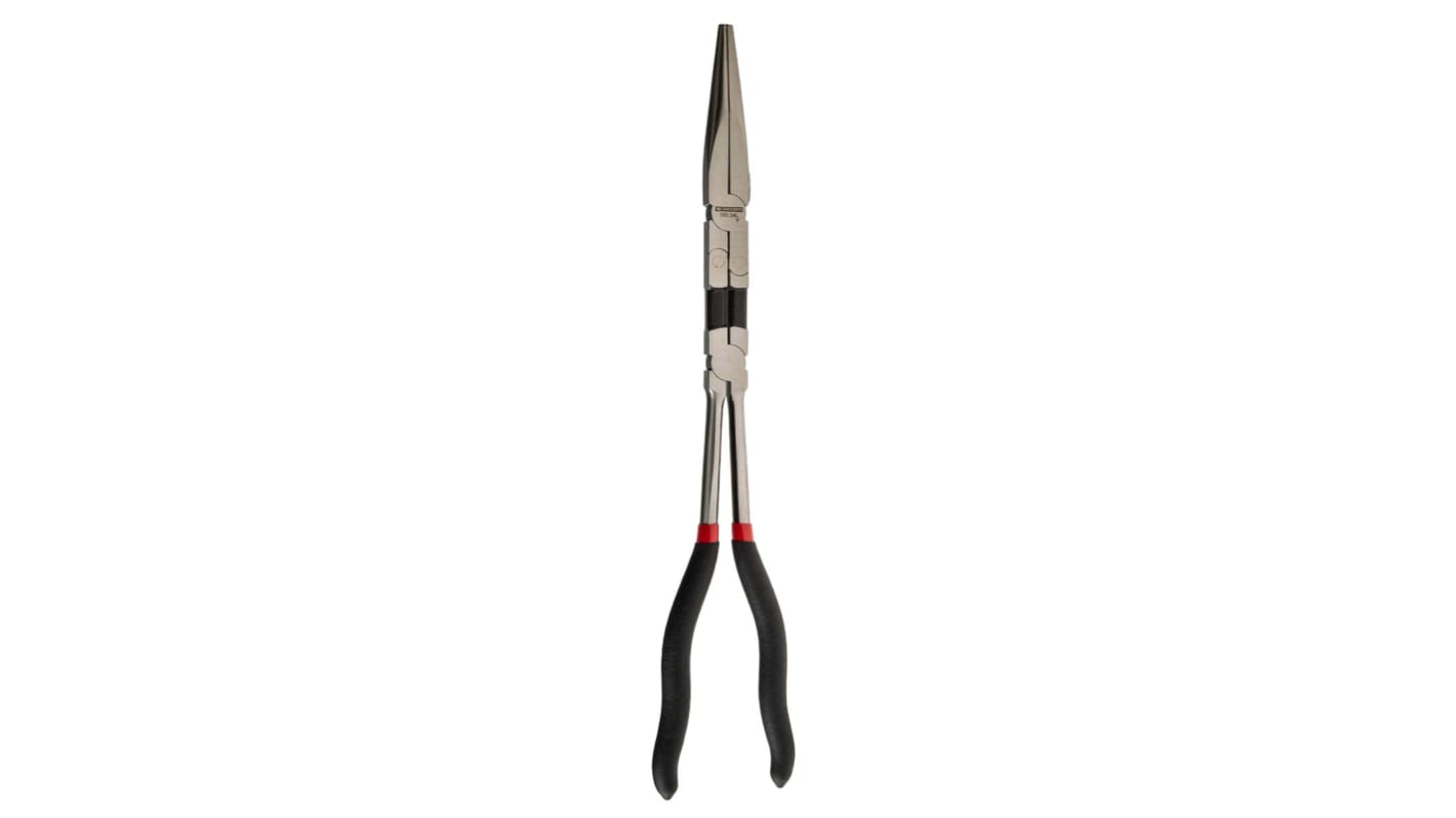 Facom Long Nose Pliers, 340 mm Overall, Straight Tip, 81mm Jaw
