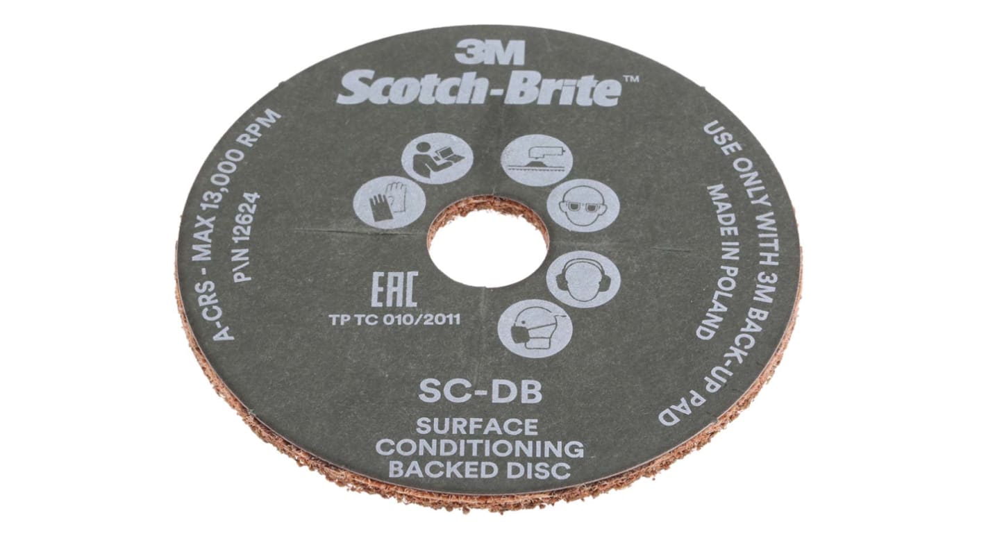 3M Scotch-Brite SC-DB Aluminiumoxid Slibeskive, 115mm diameter