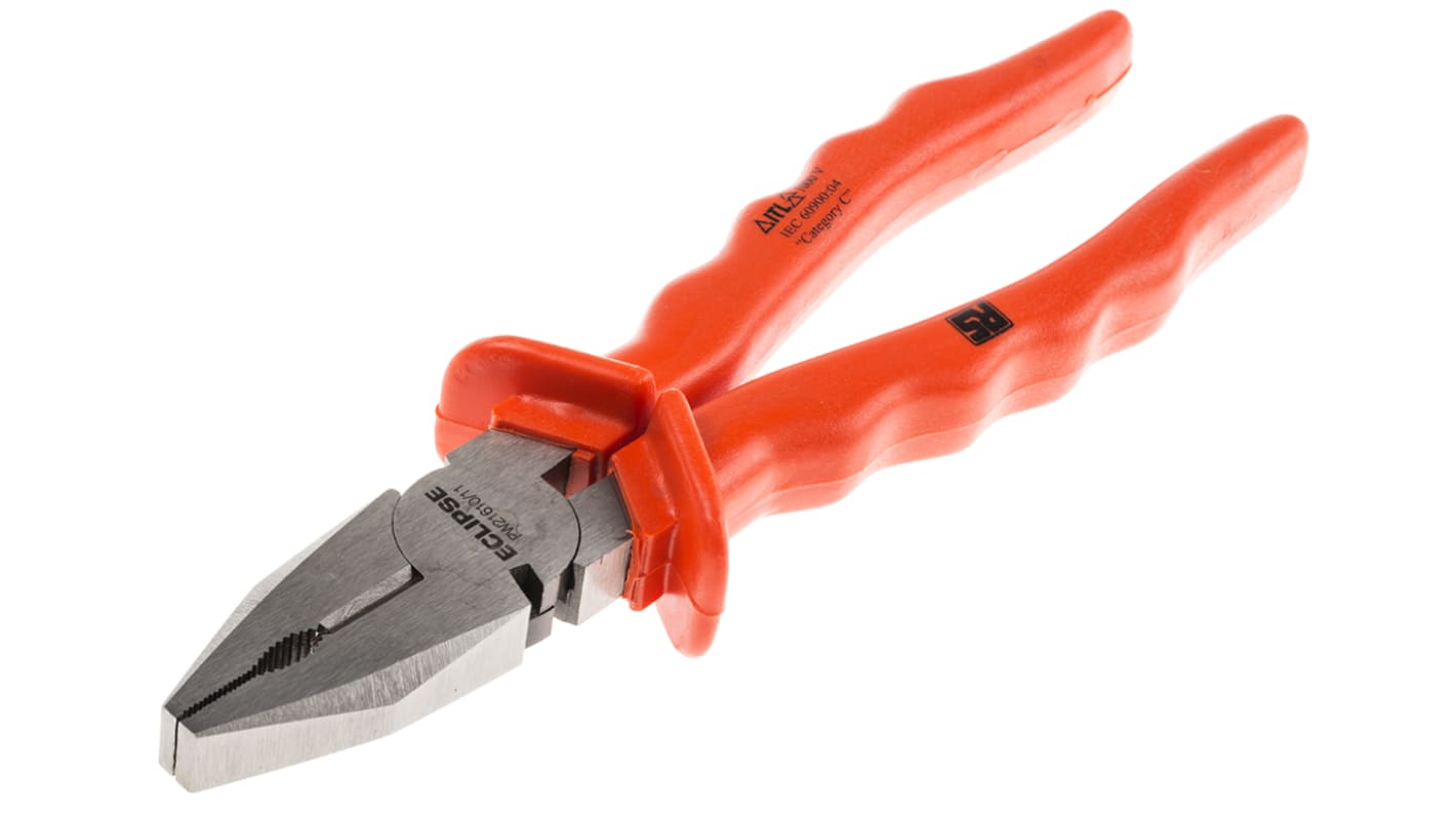 ITL Insulated Tools Ltd Pliers, 270 mm Overall, Straight Tip, VDE/1000V