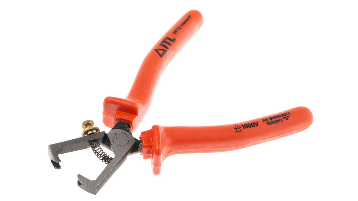 ITL Insulated Tools Ltd Wire Stripper, 0.1mm Min, 5mm Max, 160 mm Overall