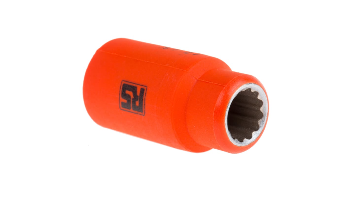 Vaso Bi-Hexágono RS PRO de 12mm con Cuadrado de 12,7 mm, aislado según VDE