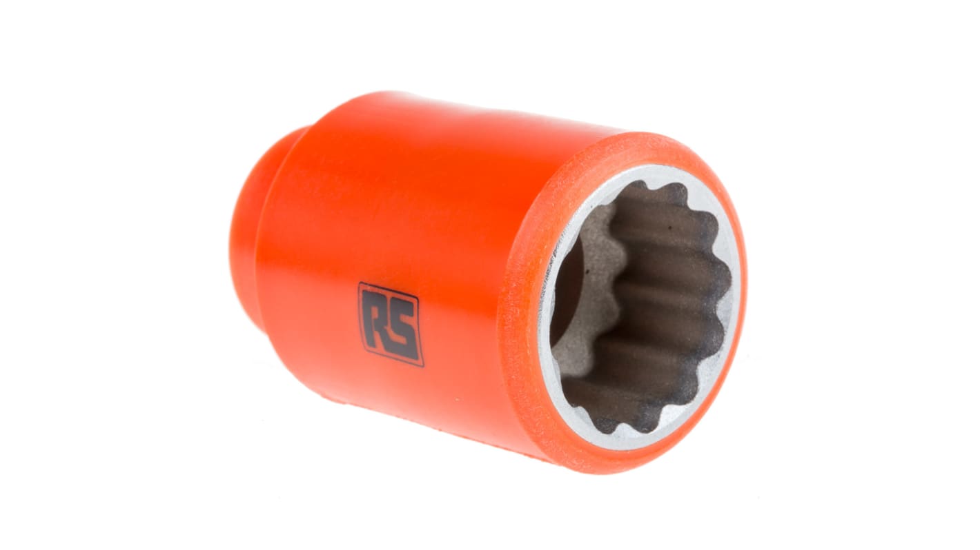 ITL Insulated Tools Ltd 1/2 in Drive 24mm Insulated Standard Socket, 12 point, VDE/1000V, 54 mm Overall Length