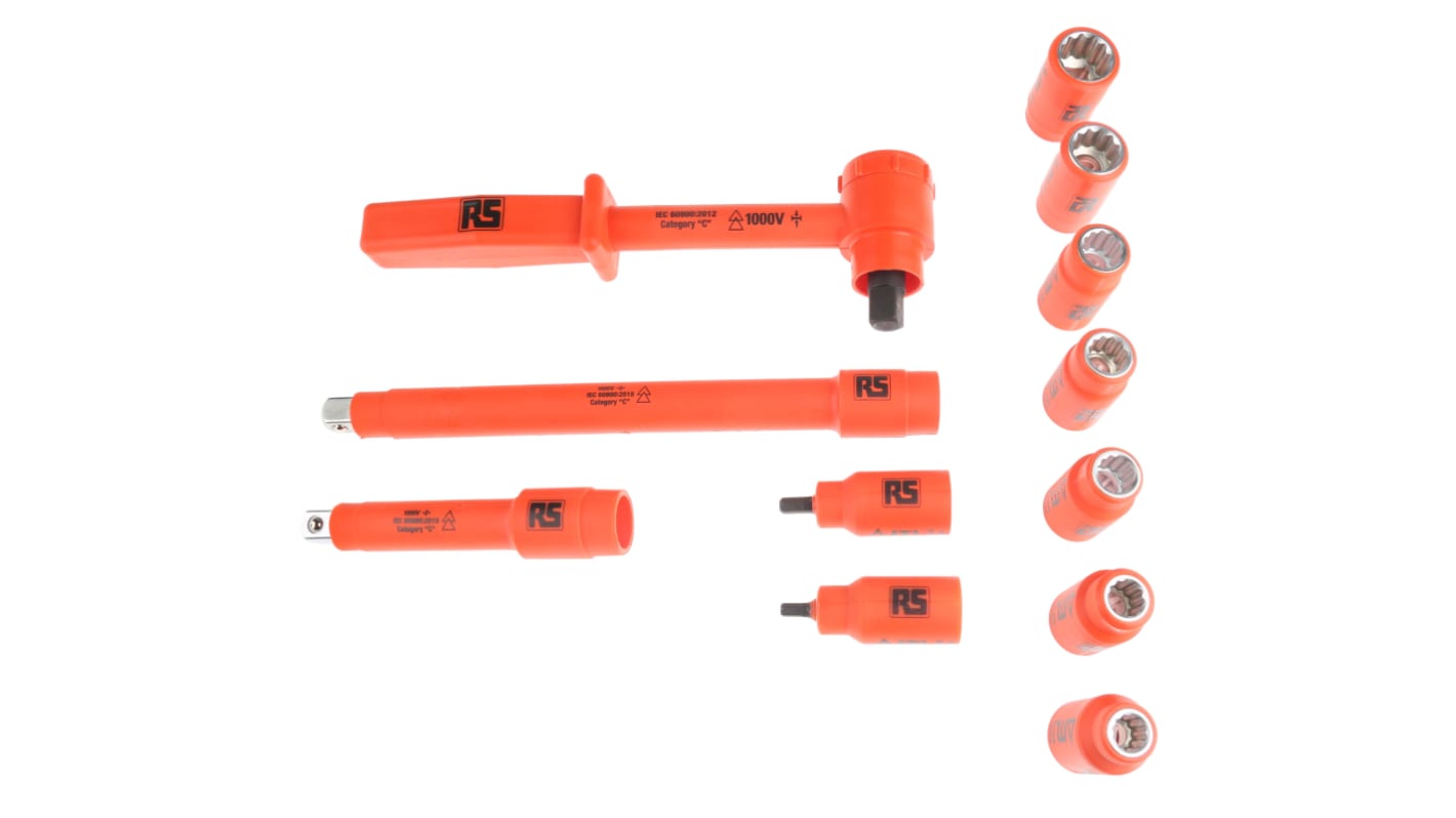 Kit de herramientas RS PRO, Maletín de 29 piezas, para técnicos, aprobado VDE