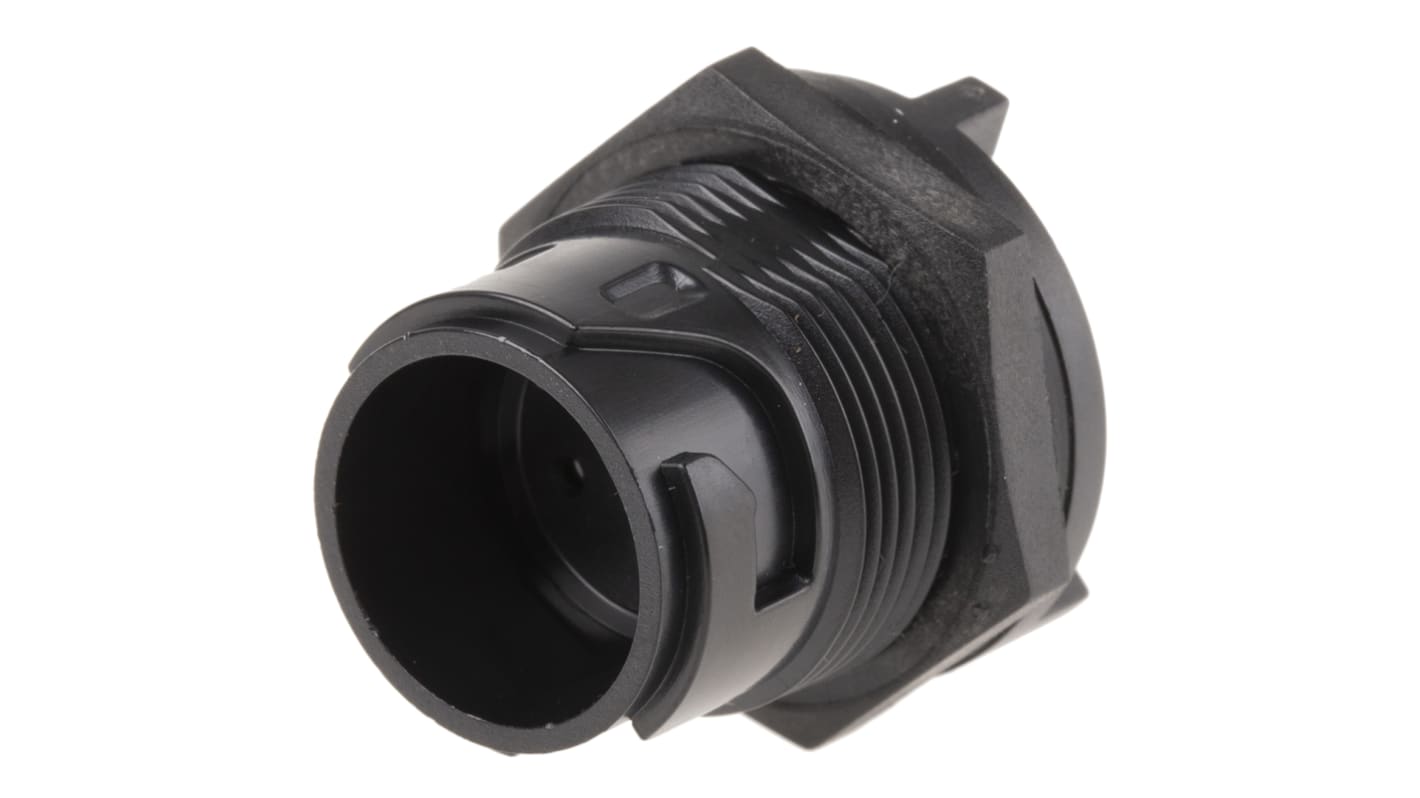 Conector circular Bulgin hembra serie Buccaneer 4000 de 3 vías macho, tamaño carcasa 20, Montaje trasero, IP66, IP68,