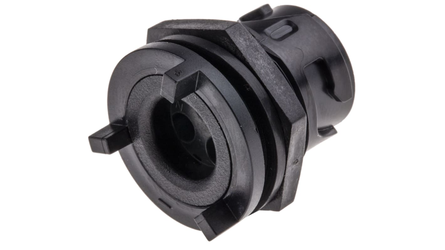 Conector circular Bulgin hembra serie Buccaneer 4000 de 3 vías hembra, tamaño carcasa 20, Montaje trasero, IP66, IP68,