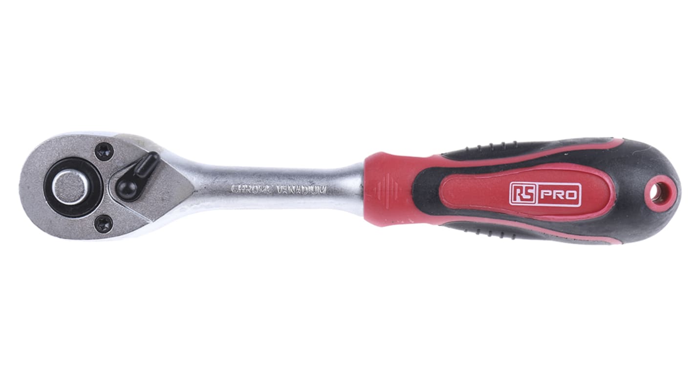 RS PRO 1/4 in Square Ratchet with Ratchet Handle