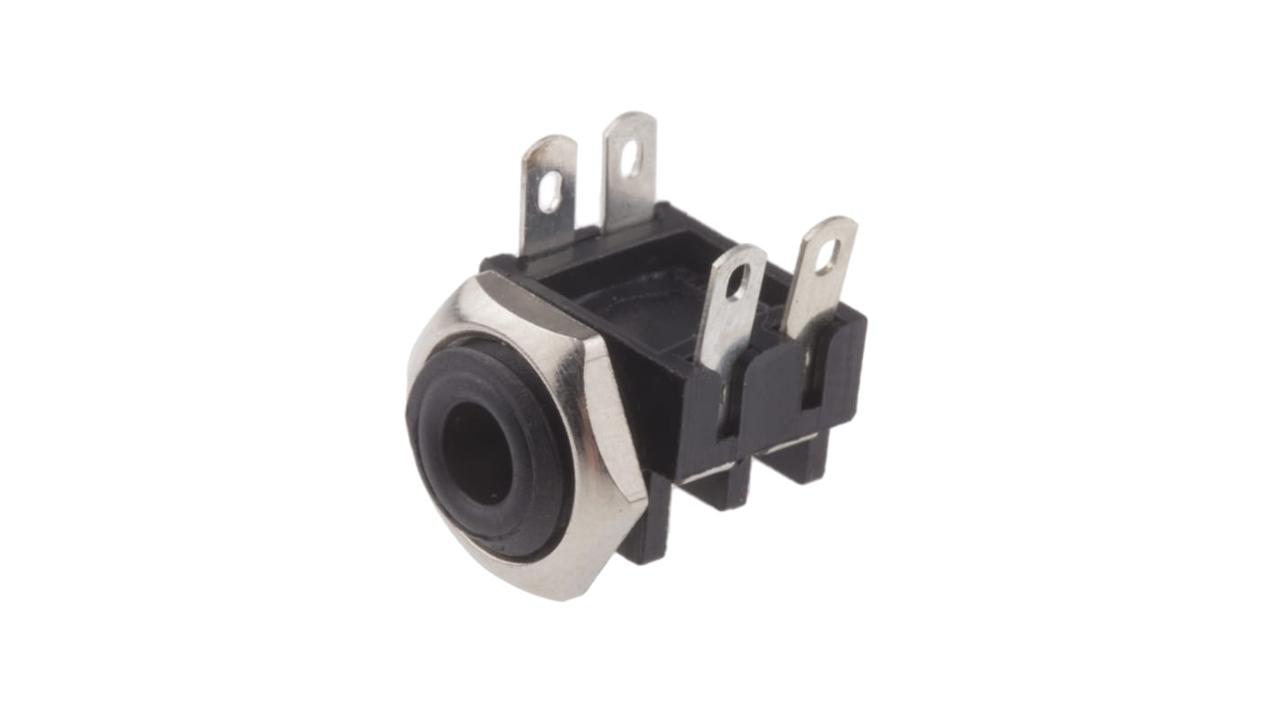 RS PRO Jack Connector 3.5 mm Panel Mount Mono Socket