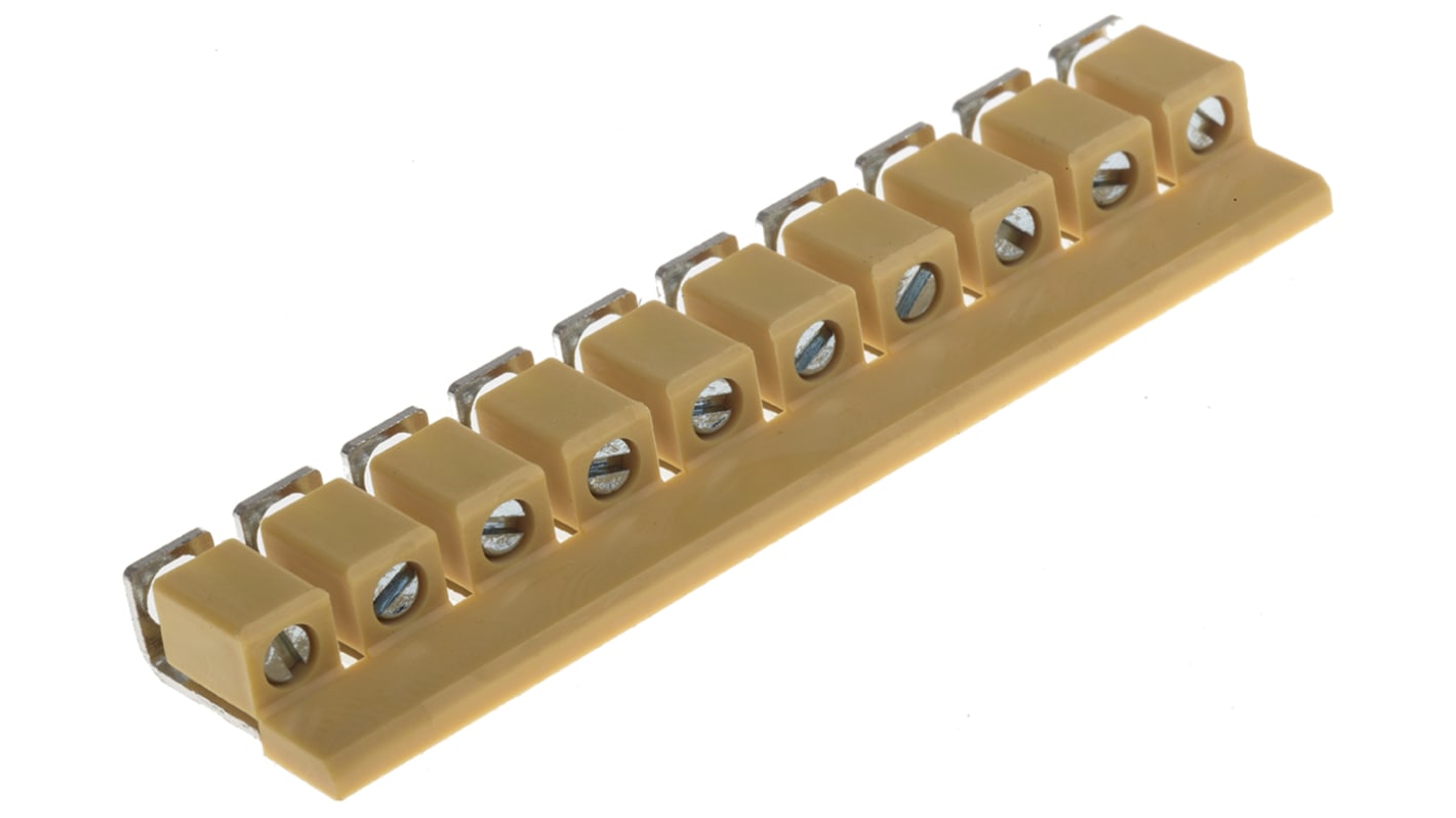 RS PRO Jumper Bar for Use with DIN Rail Terminal Blocks RS