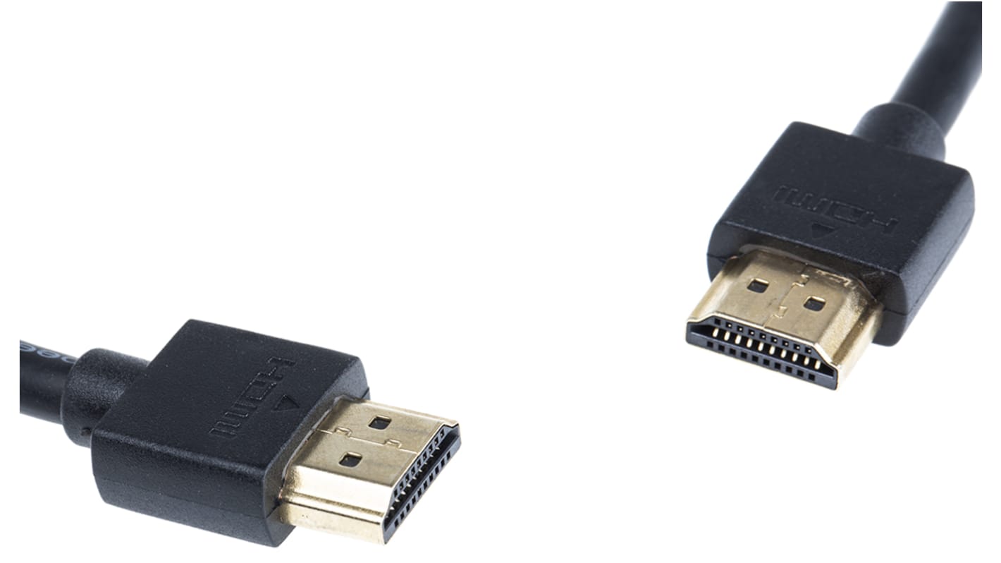RS PRO HDMI-Kabel, 0.5m, Schwarz
