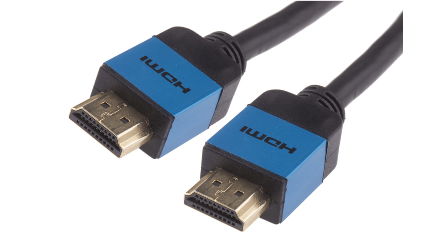 Cable HDMI Azul RS PRO, con. A: HDMI Macho, con. B: HDMI Macho, long. 3m