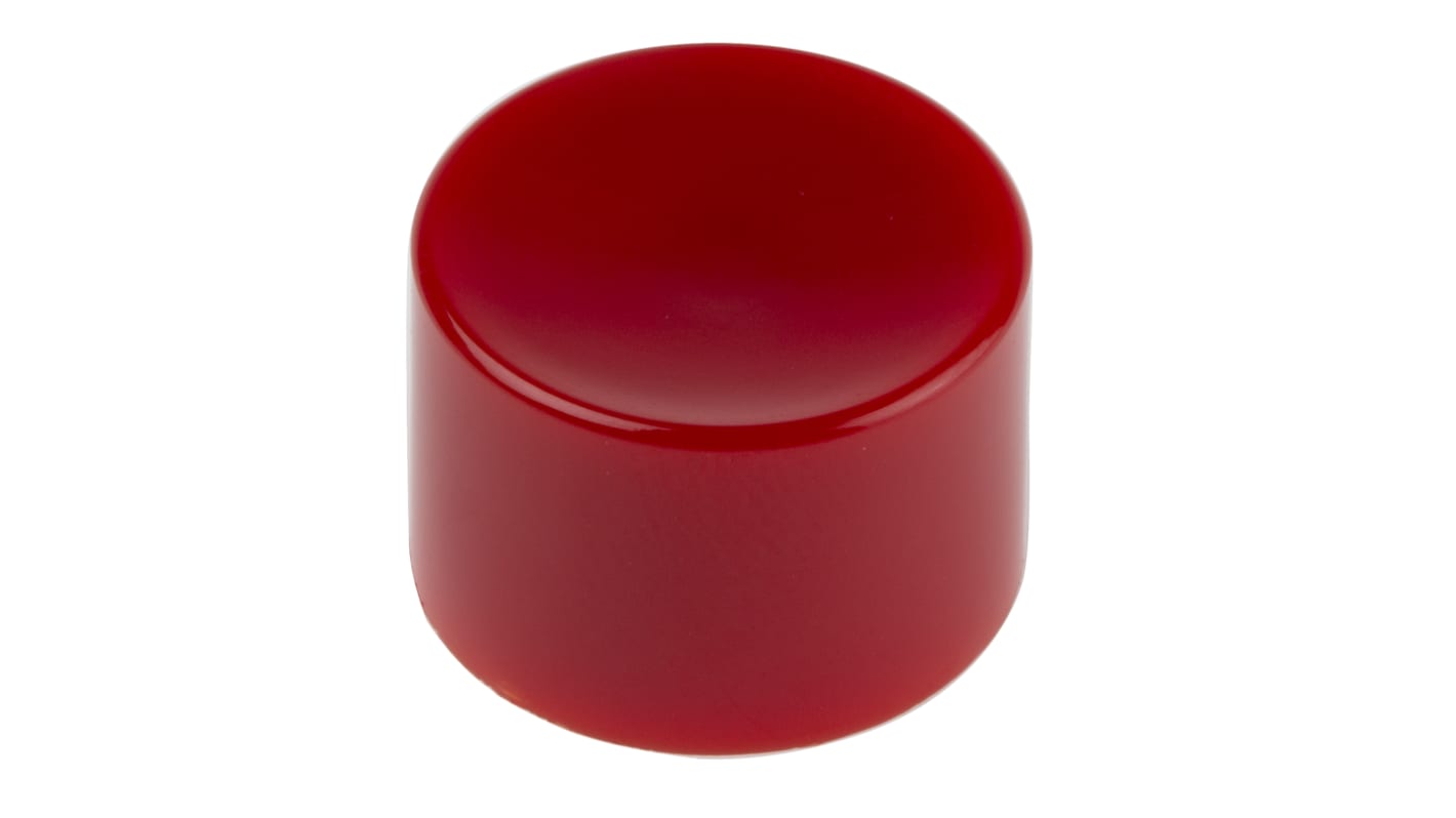 KNITTER-SWITCH Red Push Button Cap for Use with MP5 Series Push Button Switch, MPE Series Push Button Switch, 15 (Dia.)