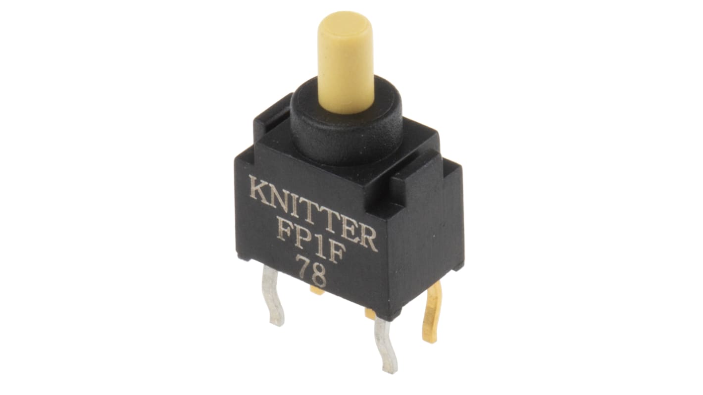 KNITTER-SWITCH 押しボタンスイッチ用キャップ 赤 4 (Dia.) x 2.4mm