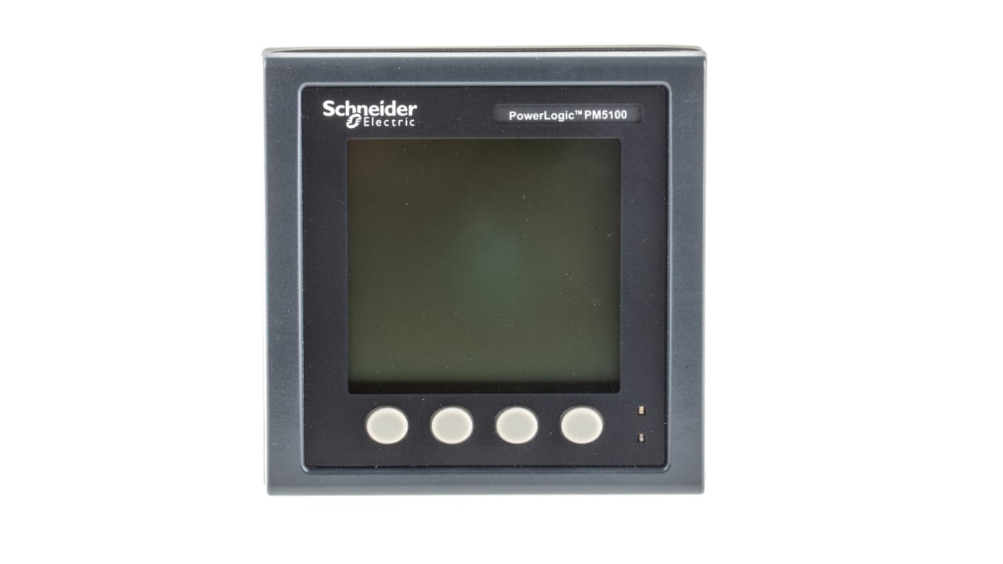 Schneider Electric digitális teljesítménymérő LCD, 3-fázisú, ±0,005 (Teljesítménytényező) %, ±0,05 (Frekvencia) %, ±0,5