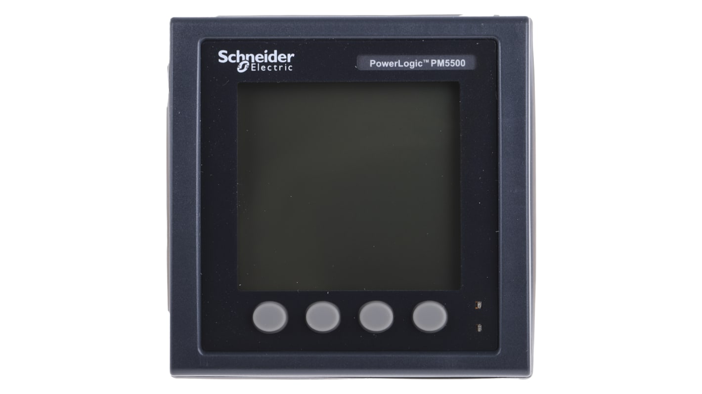 Schneider Electric digitális teljesítménymérő LCD, 3-fázisú, ±0,05 (frekvencia) %, ±0,05 (teljesítménytényező) %, ±0,1