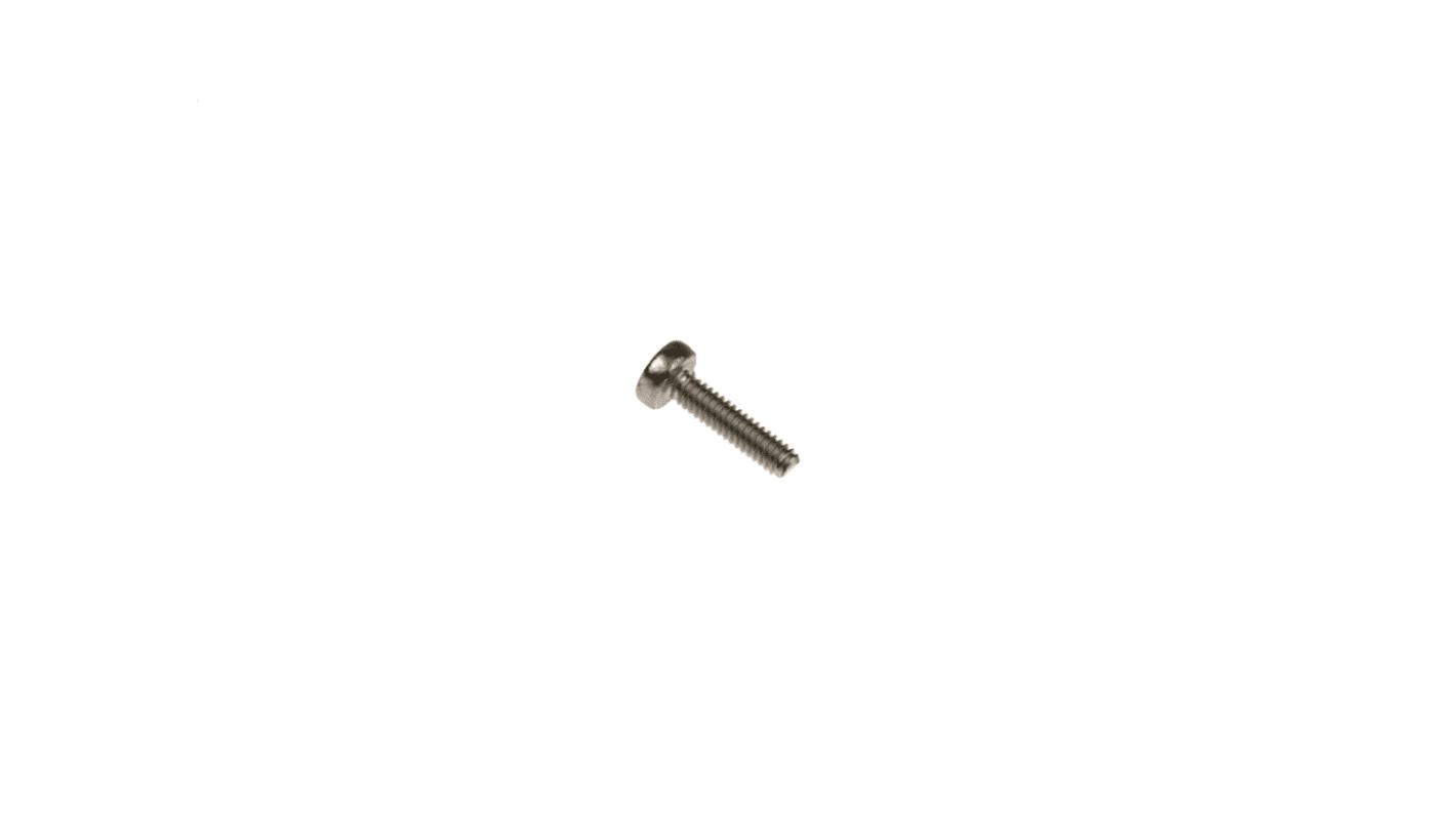 RS PRO Pozi Pan A2 304 Stainless Steel Machine Screws DIN 7985, M2x8mm