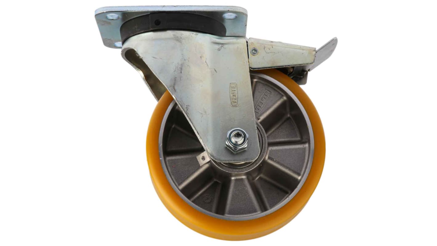 Tente Braked Swivel Castor Wheel, 600kg Capacity, 160mm Wheel