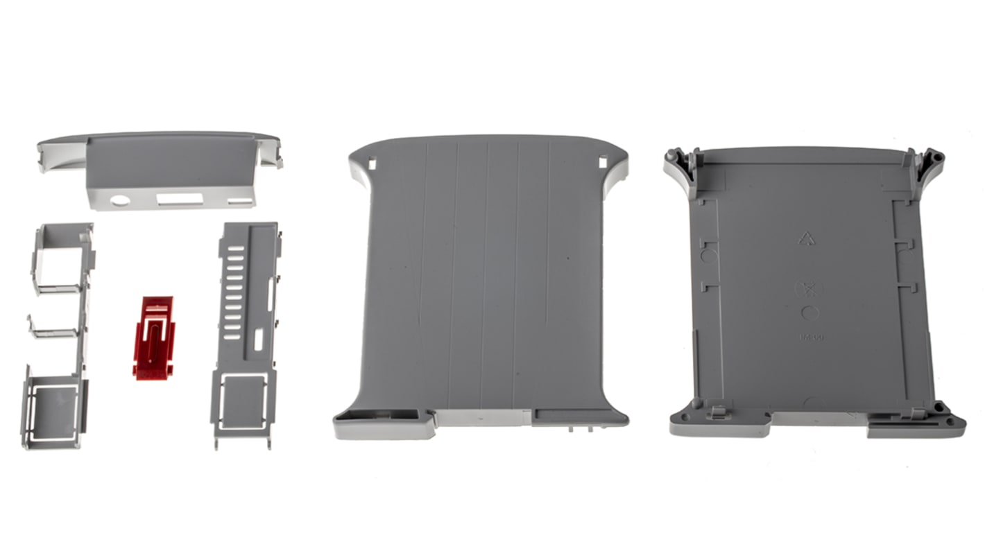 Italtronic RAILBOX DIN Rail Raspberry Pi Gehäuse passend für Raspberry Pi B+ 101 x 22.5 x 119.5mm ABS, Polycarbonat Grau