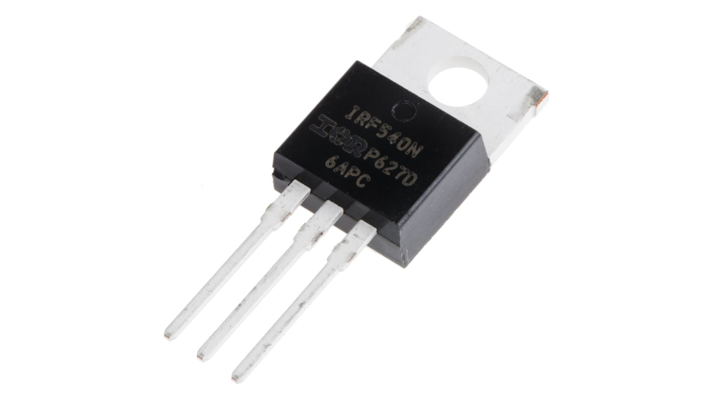 Infineon Nチャンネル MOSFET100 V 33 A スルーホール パッケージTO-220AB 3 ピン