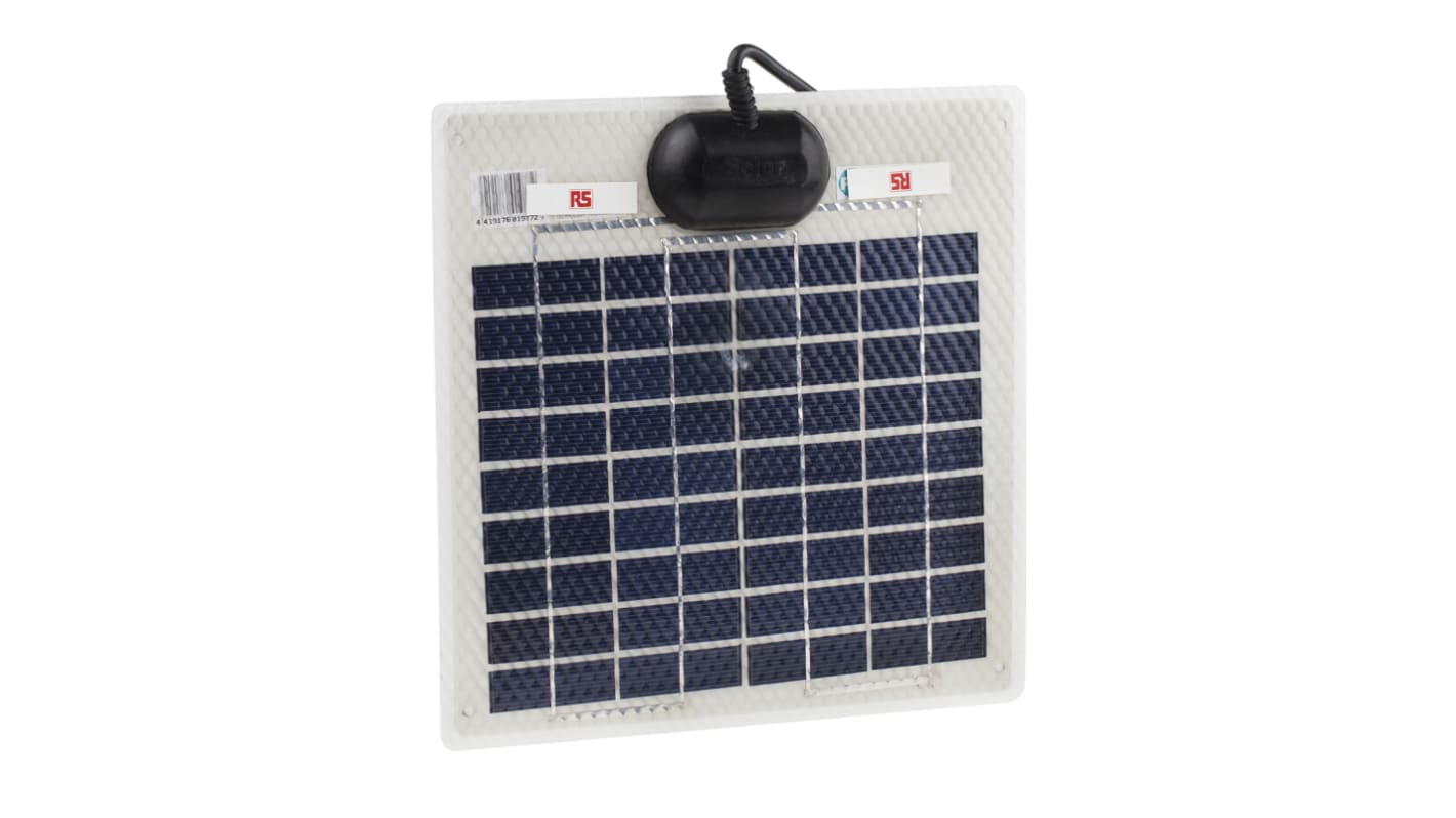 Pannello solare RS PRO, 5W, 21.6V, 250 x 240 x 3mm