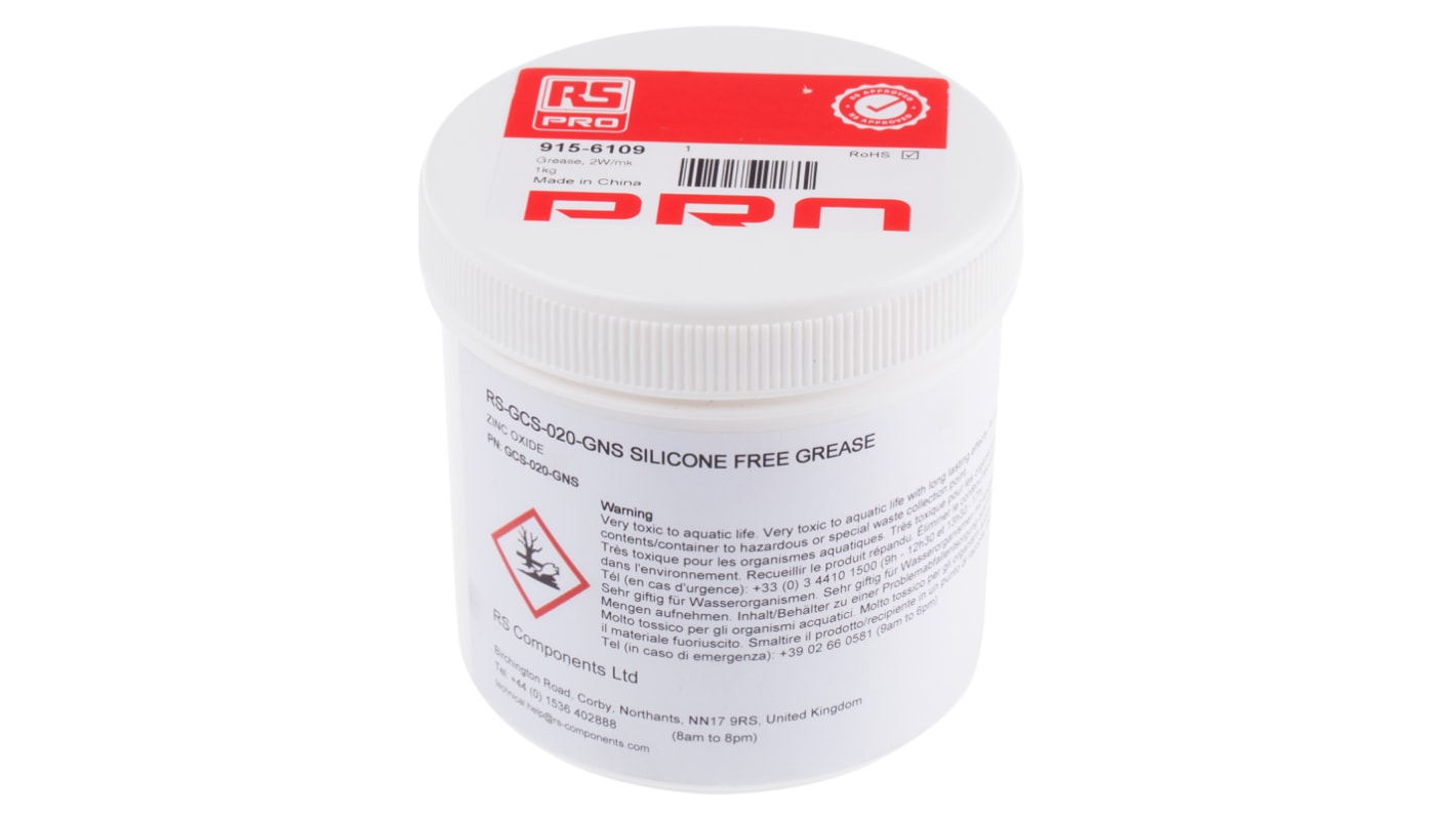 RS PRO Wärmeleitpaste Silikonfrei, 2W/m·K, max. +150°C