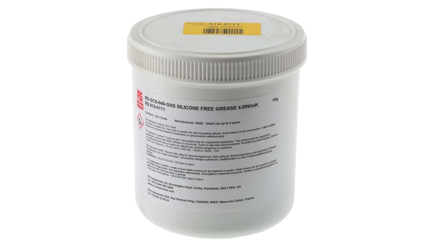 RS PRO NonSilicone Thermal Grease, 4W/m·K RS