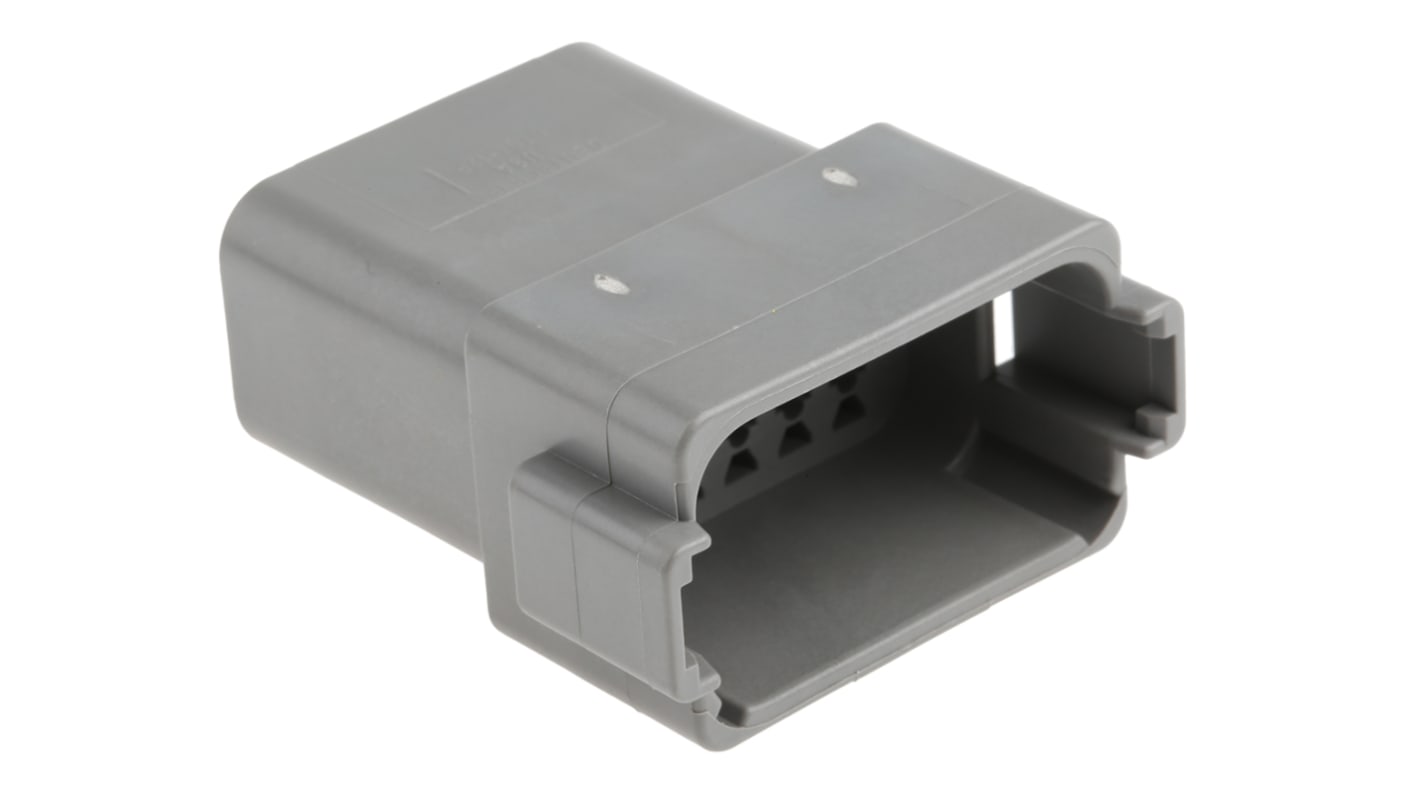 Conector de automoción Deutsch DT Hembra de 12 vías en 2 filas, 13A