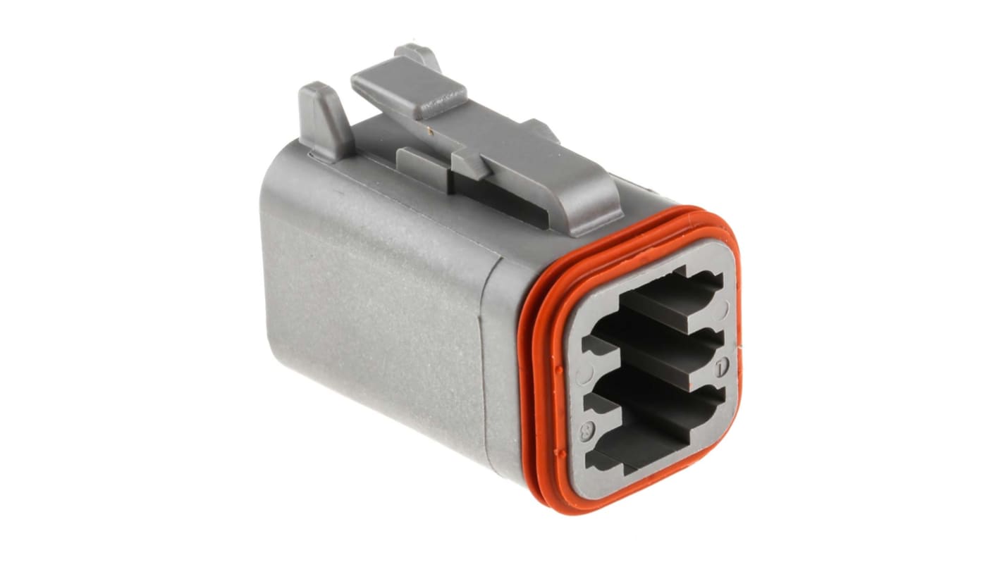 Conector de automoción Deutsch DT Macho de 6 vías en 2 filas, 13A