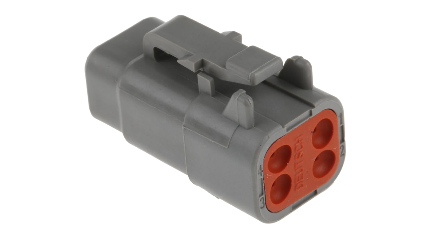 Deutsch, DTM Automotive Connector Plug 4 Way