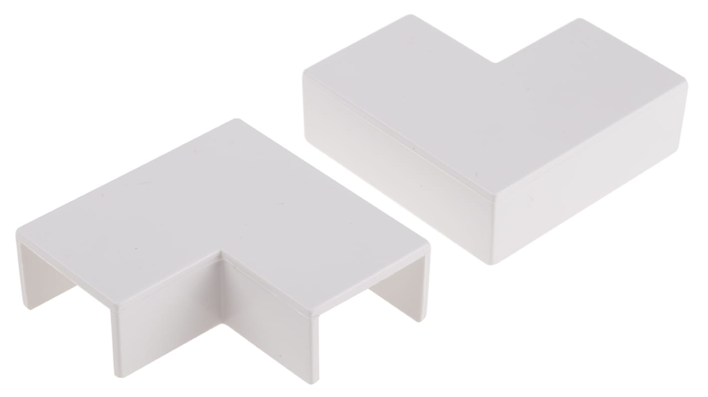 Akcesoria do koryt kablowych PVC Kąt płaski 25 x 16mm RS PRO