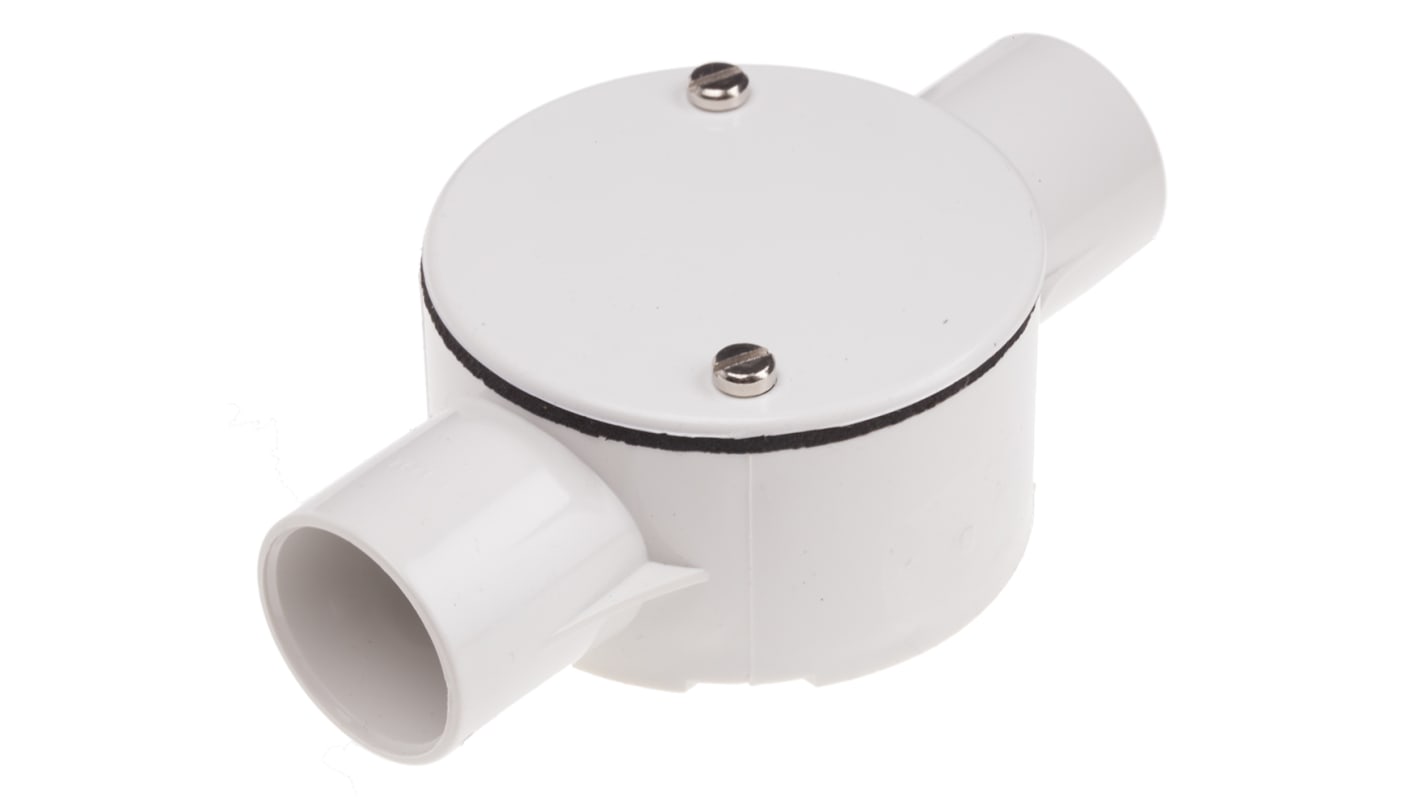 RS PRO Through Box, Conduit Fitting, (Dia) 25mm Nominal Size, PVC ...