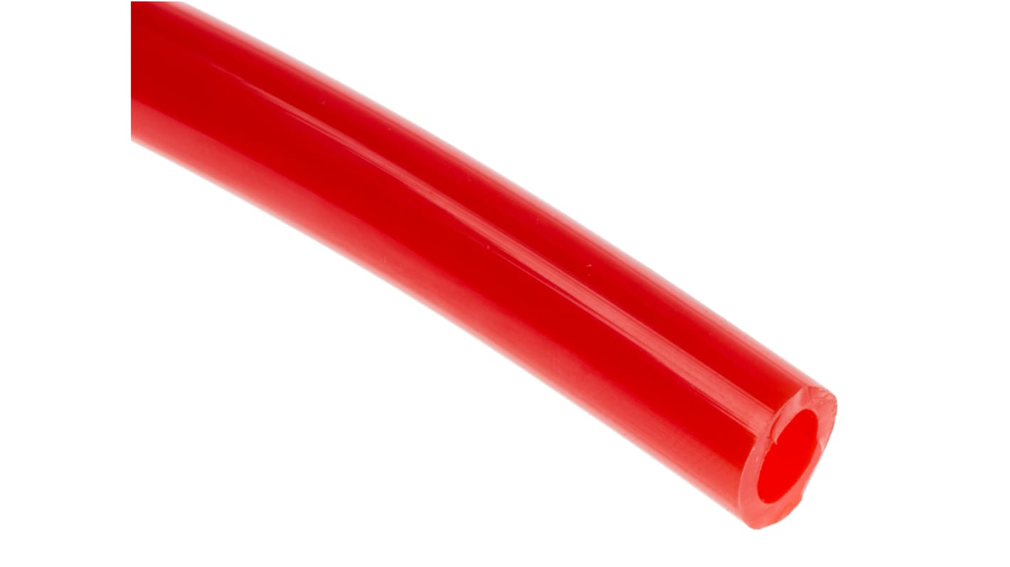 Tuyau à air comprimé RS PRO, 8mm x 5mm x 30m Rouge en Polyuréthane