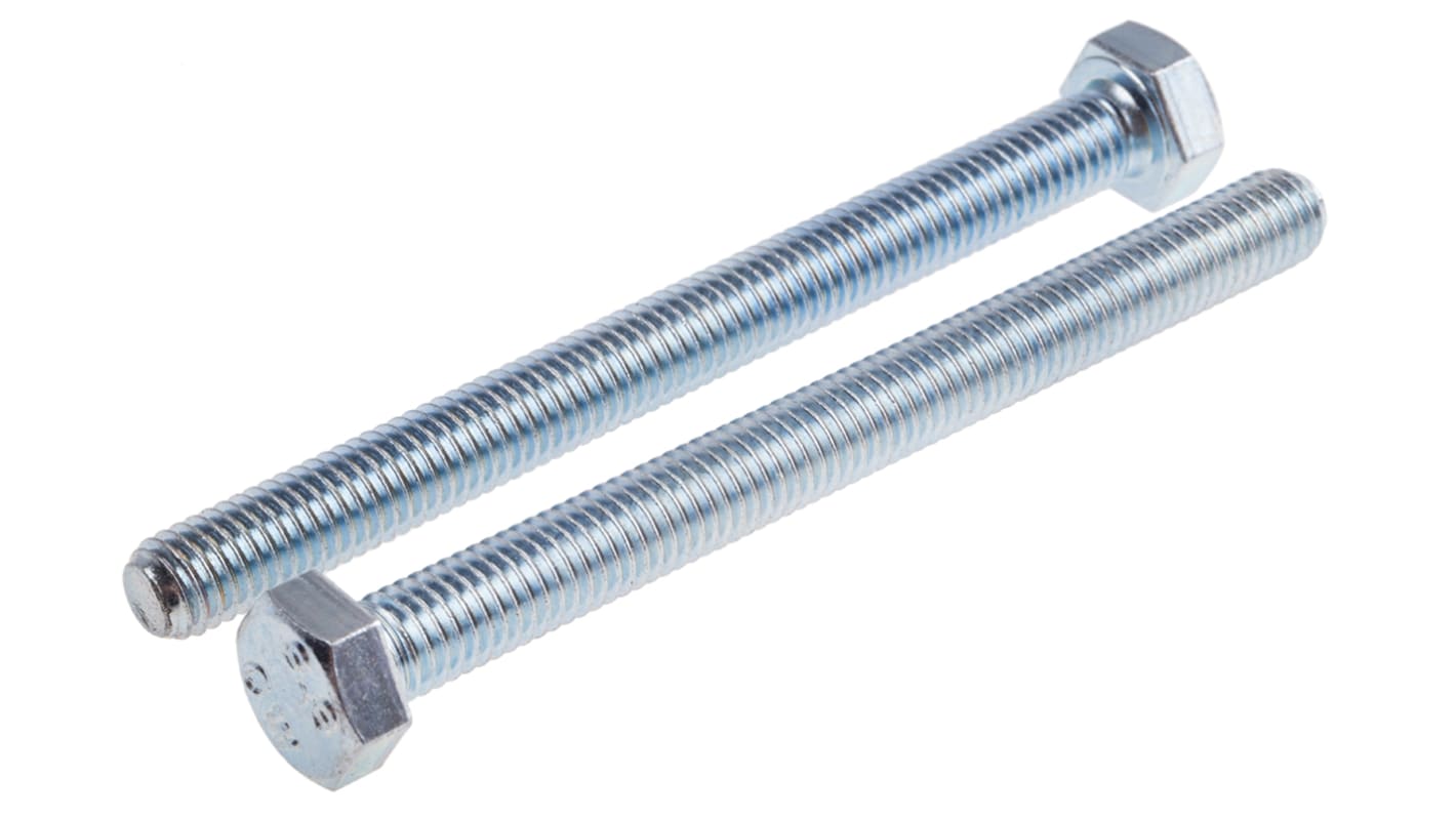 Zinc Plated Steel Hex, Hex Bolt, M8 x 90mm