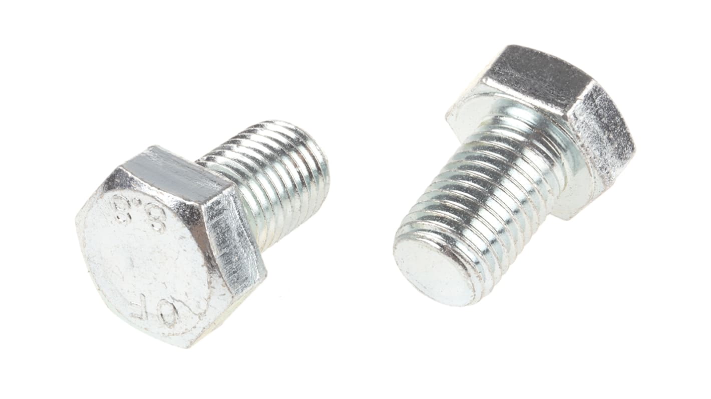 Zinc Plated Steel Hex, Hex Bolt, M20 x 30mm