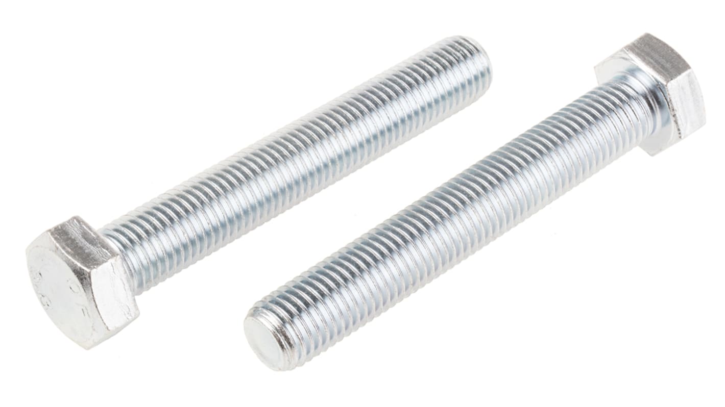 Zinc Plated Steel Hex, Hex Bolt, M20 x 130mm