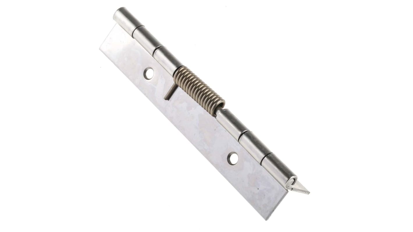 7113793 Stainless Steel Spring Hinge, Screw Fixing, 120mm x