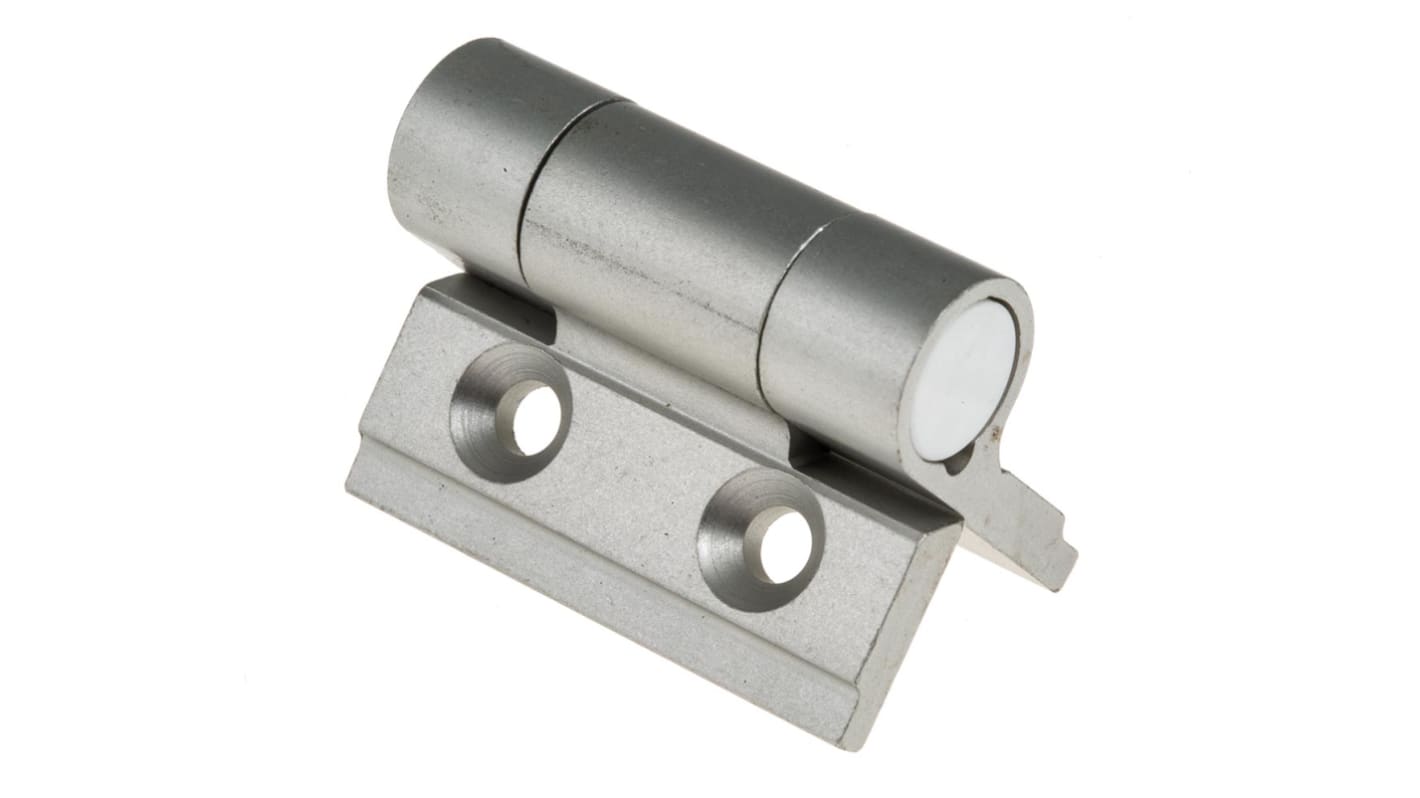 7214256 Aluminium Spring Hinge, Screw Fixing, 30mm x 35mm x 3