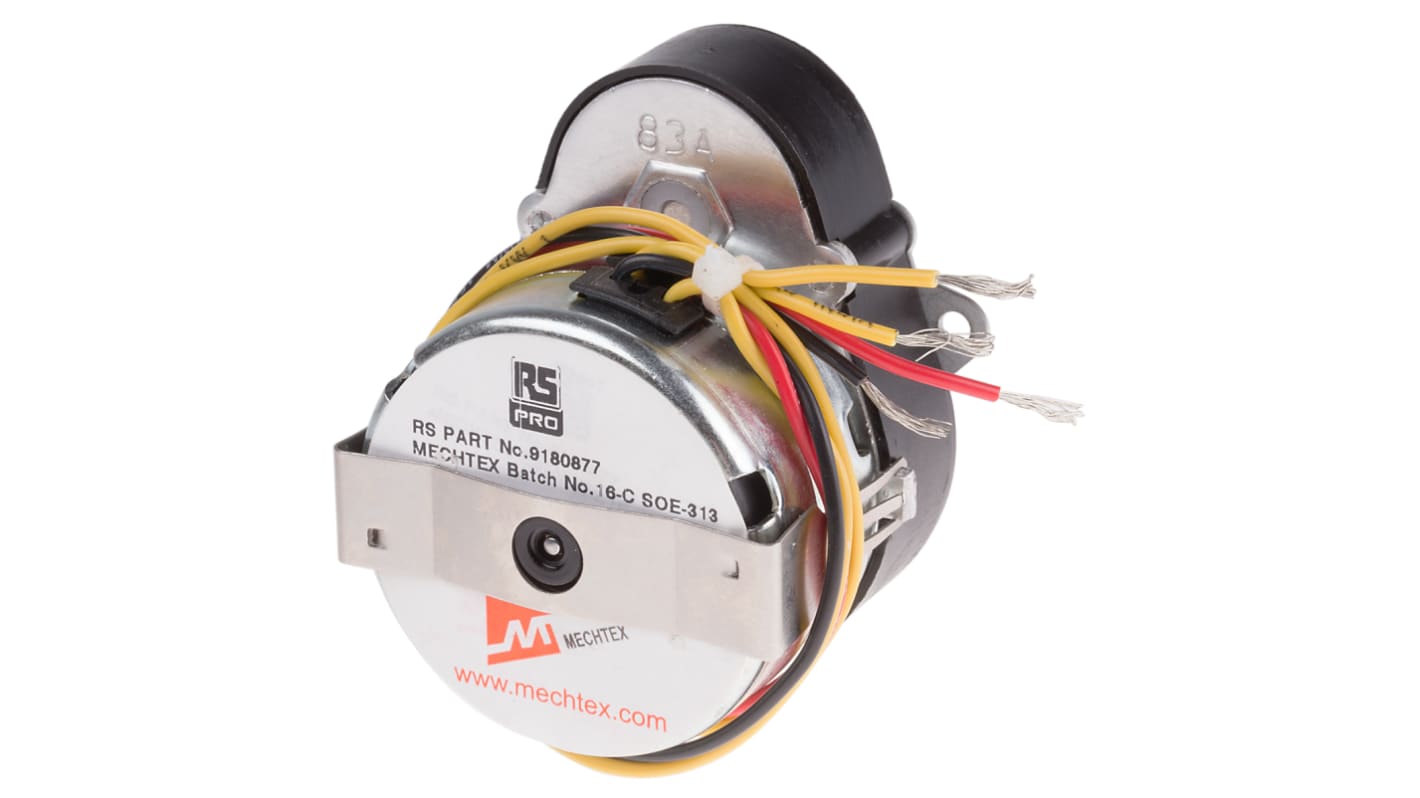 RS PRO, Reversibel synkrongearet AC gearmotor, 1-Faset, 2,1 W, 0,8 Ncm, 230 V