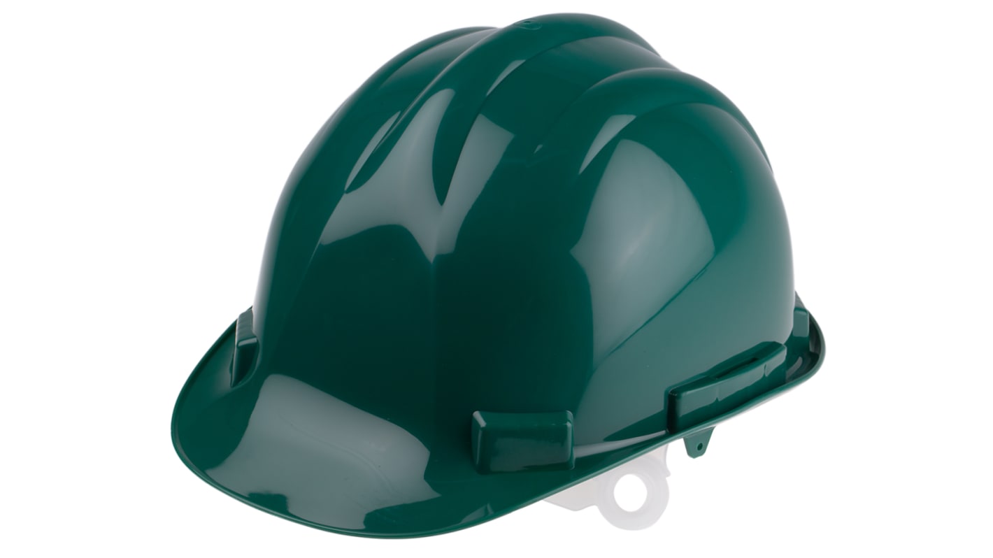 RS PRO Green Safety Helmet , Adjustable