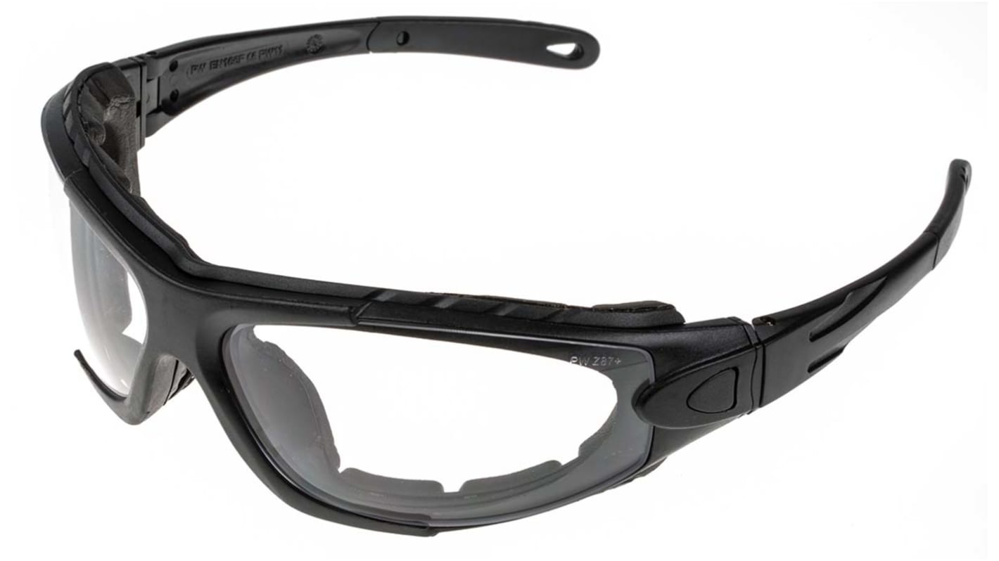 RS PRO Anti-Mist Safety Glasses, Clear Polycarbonate Lens, Vented