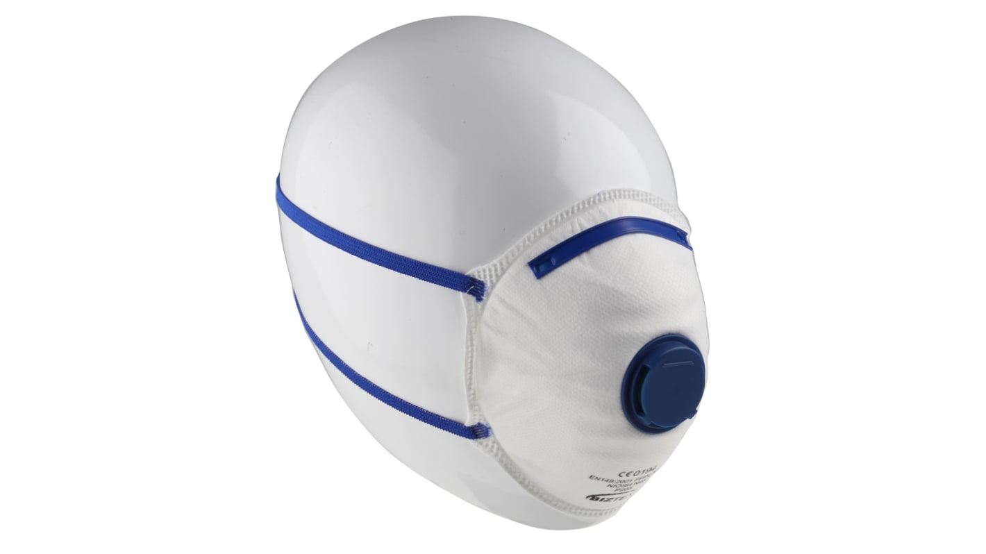 Jednorázová obličejová maska ovládání ventilem FFP2 s nastavitelnými skřipci na nos