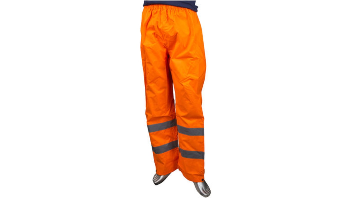 Pantalones alta visibilidad RS PRO Unisex, talla M, de color Naranja, impermeables