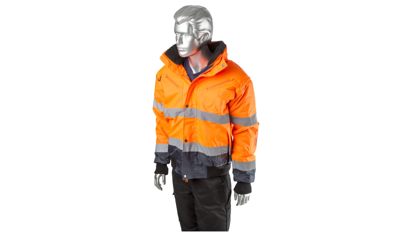 RS PRO Orange Men Hi Vis Bomber Jacket, M