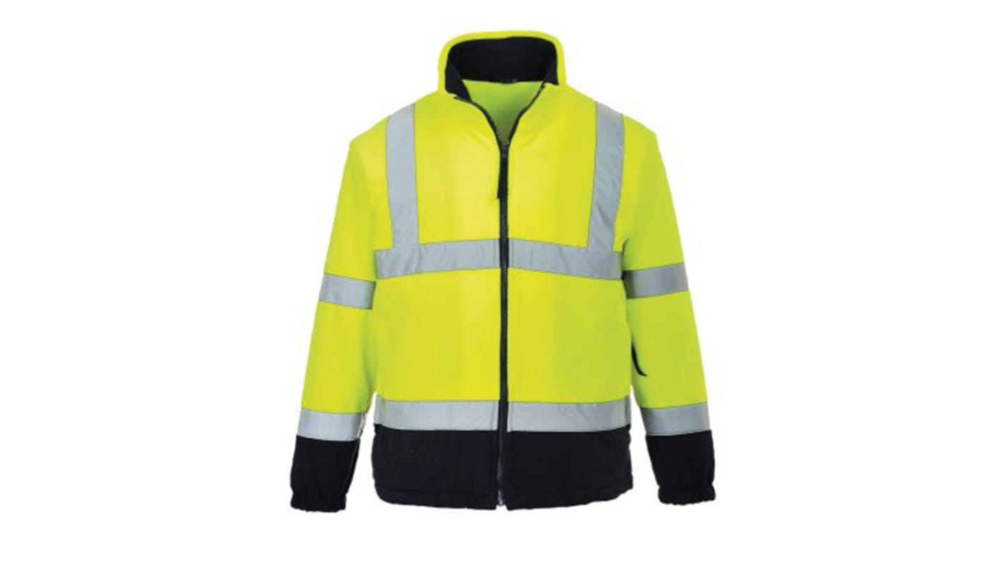 RS PRO Marineblå/gul Herre Hi-vis fleece, S